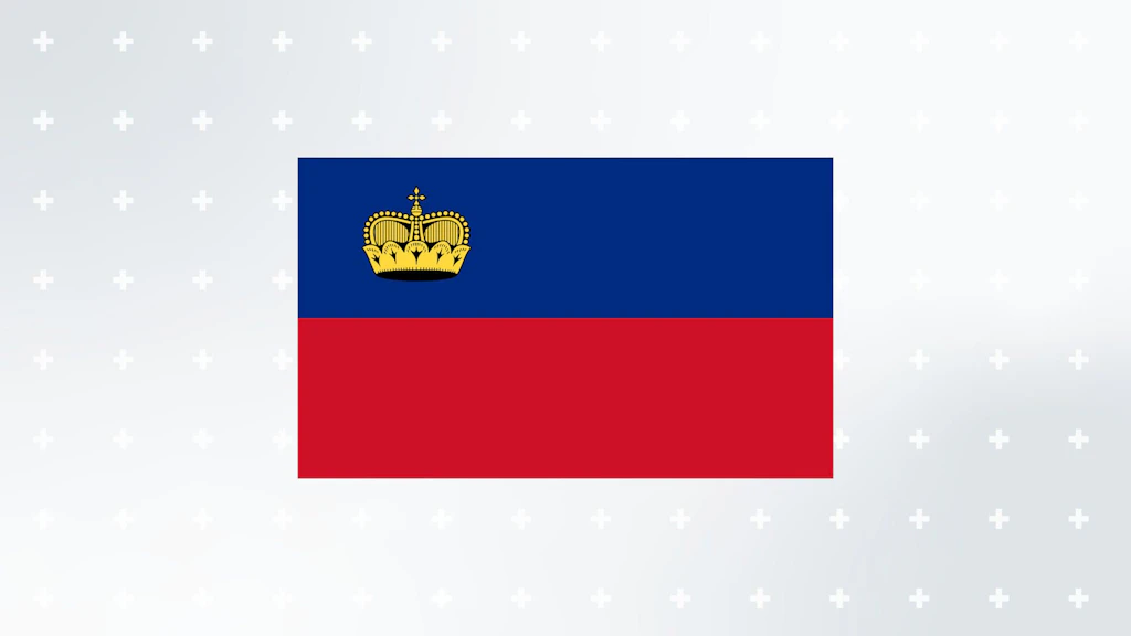 Flagge von Liechtenstein